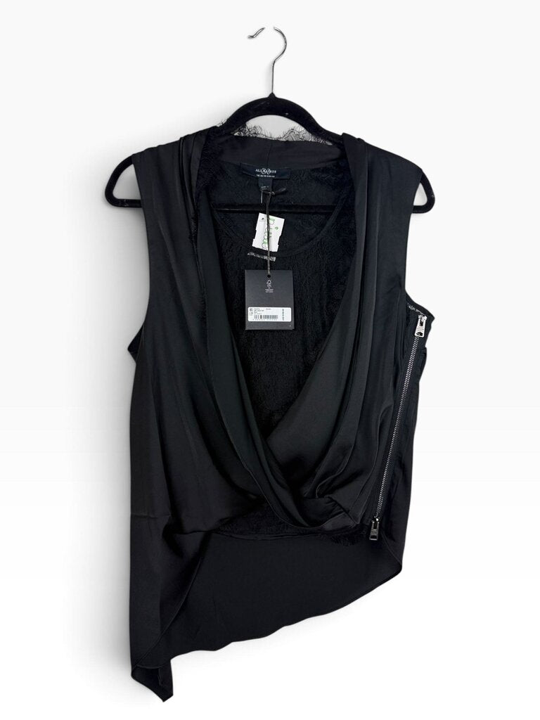 NWT ALLSAINTS FAUX WRAP LACE TOP