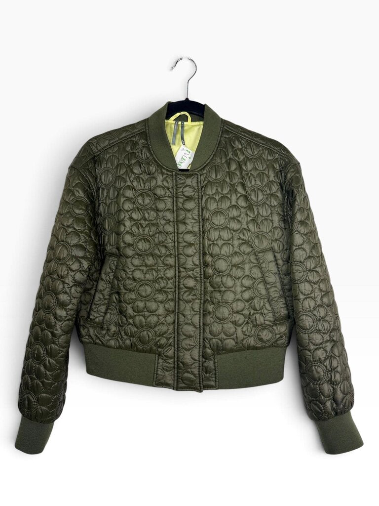 ANTHROPOLOGIE FLORAL QUILTED BOMBER JACKET