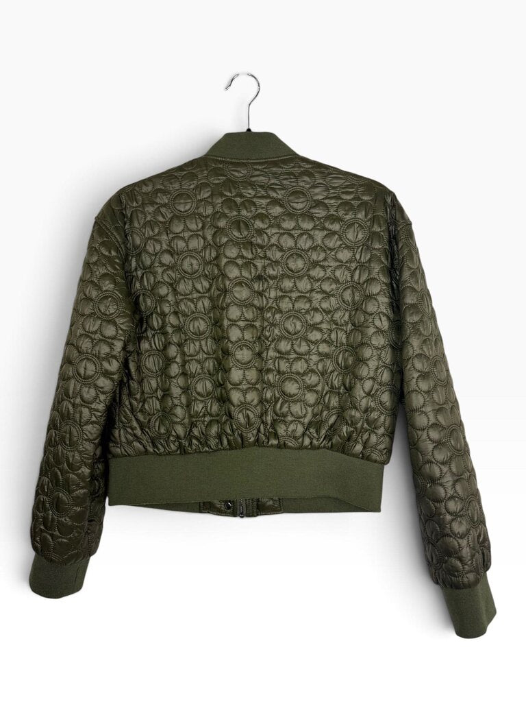 ANTHROPOLOGIE FLORAL QUILTED BOMBER JACKET