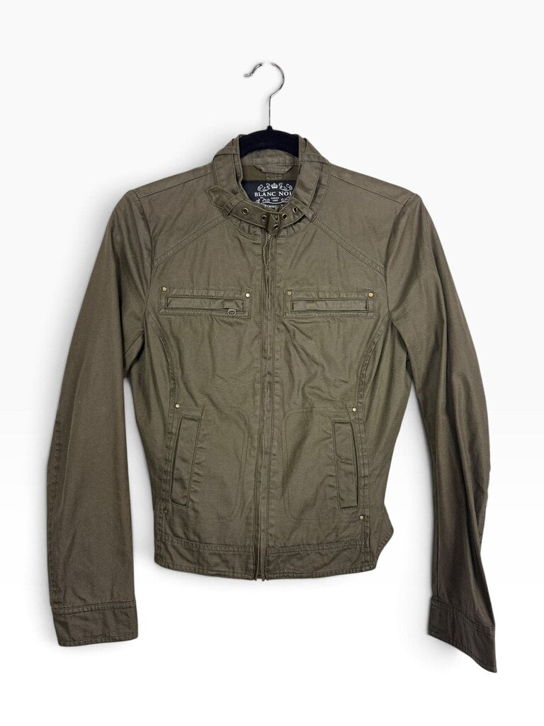 BLANC NOIR MOTO STYLE JACKET