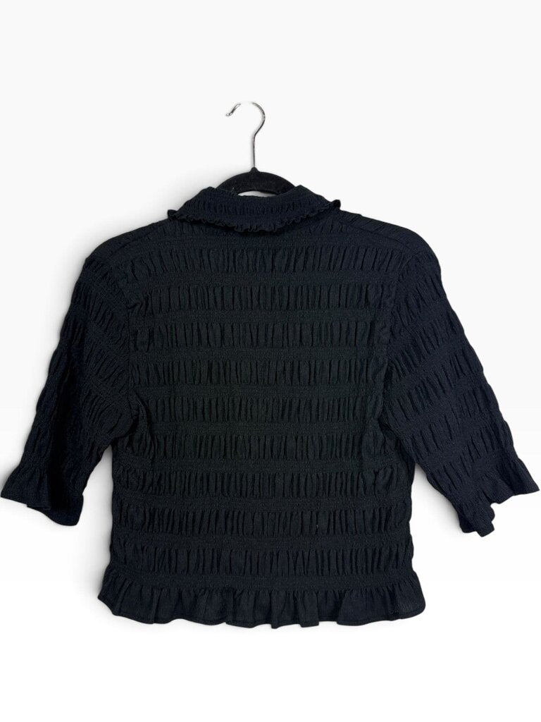 MAEVE RUCHED BUTTON DOWN