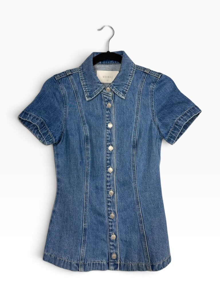 MESHKI DENIM TOP