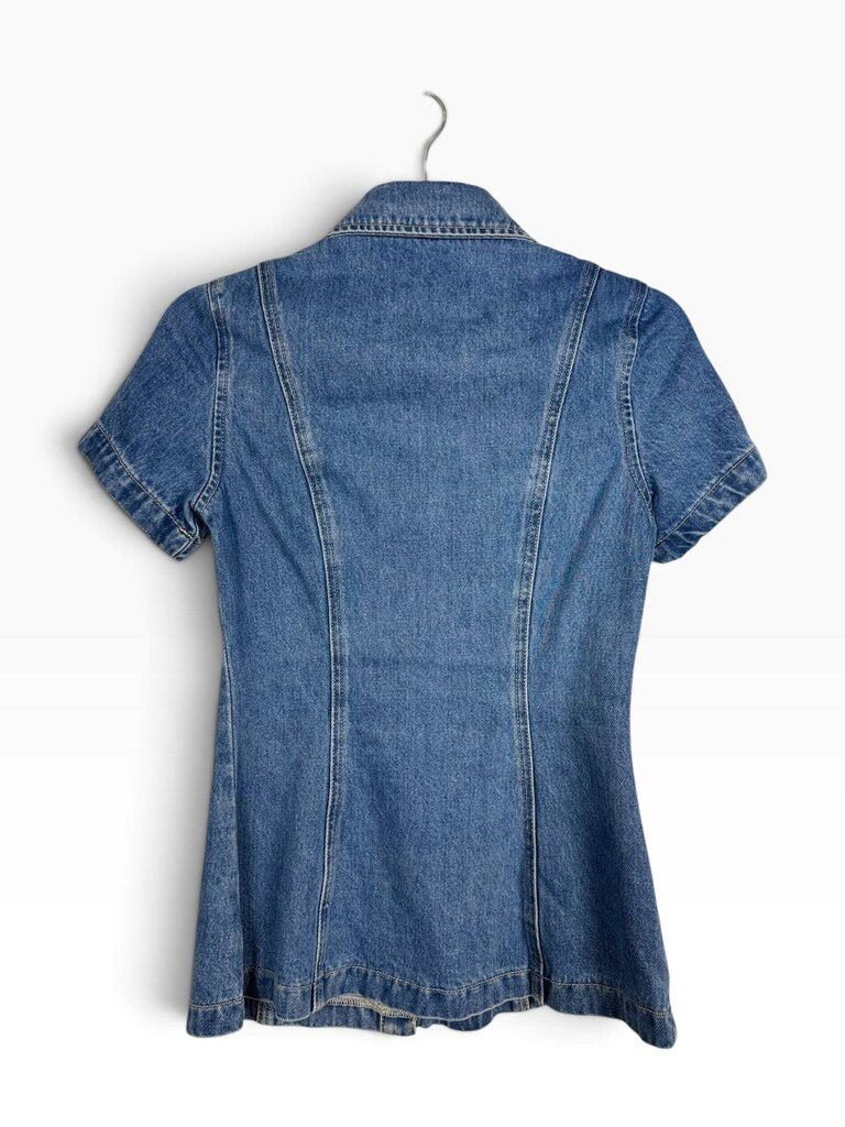 MESHKI DENIM TOP