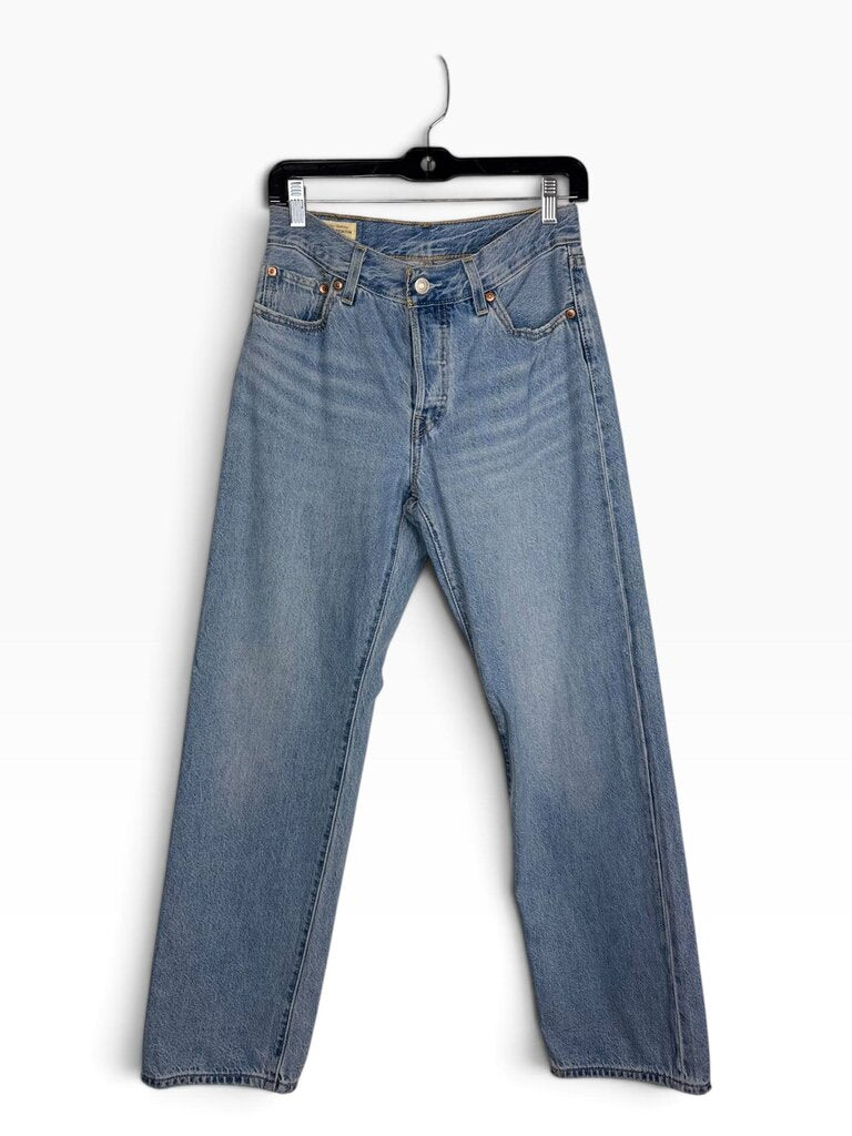 LEVI'S 501 HIGH RISE STRAIGHT LEG JEANS