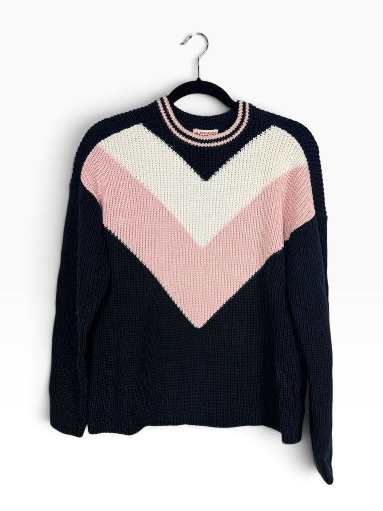 BROOKS BROTHERS CHEVRON KNIT SWEATER