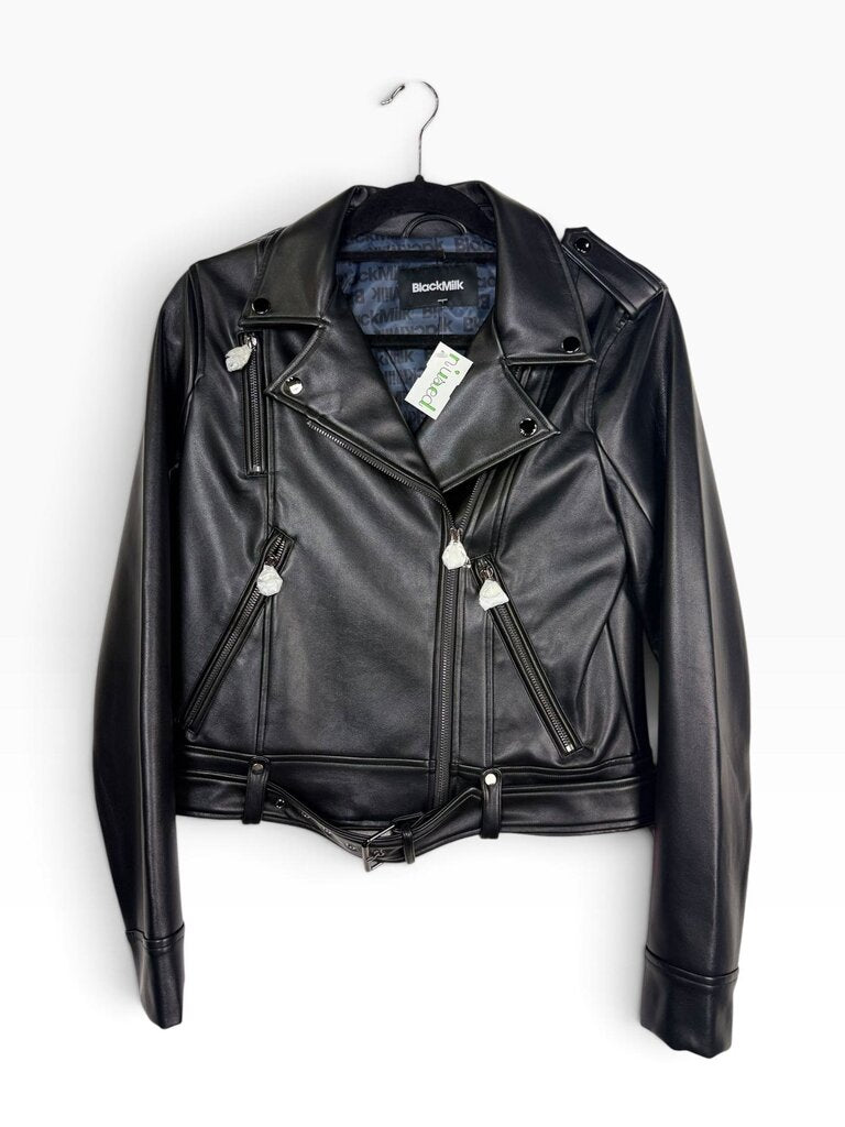 NWT BLACKMILK VEGAN LEATHER MOTO JACKET