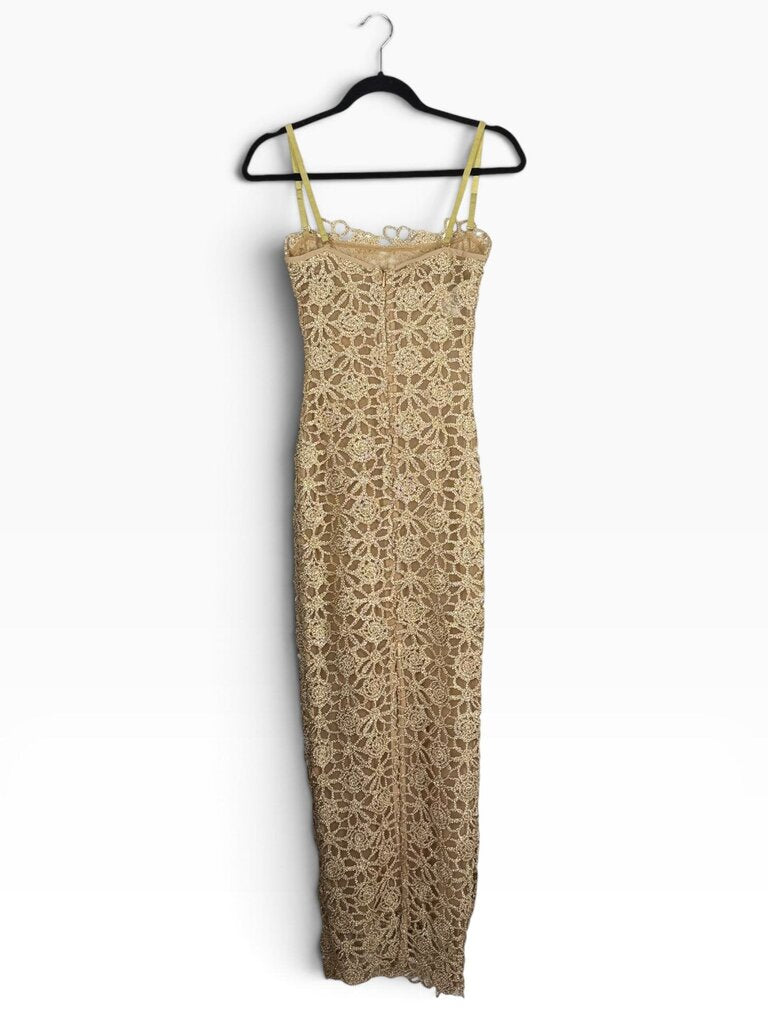 BELLA BARNETT SHEER FLORAL GOWN