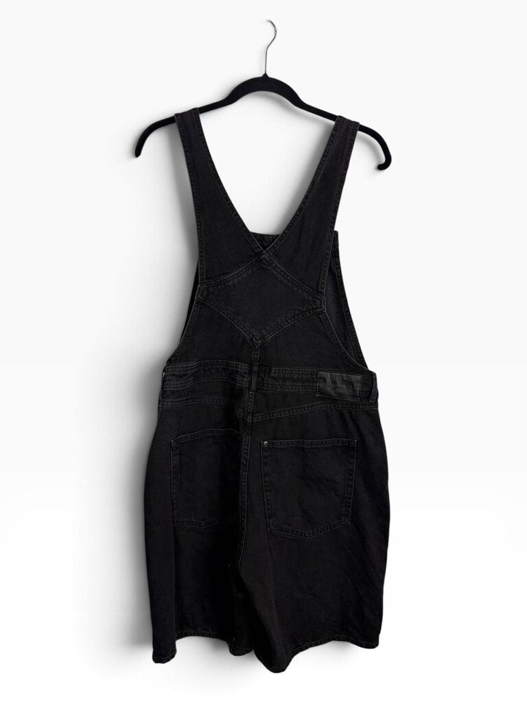 & DENIM SHORT OVERALLS