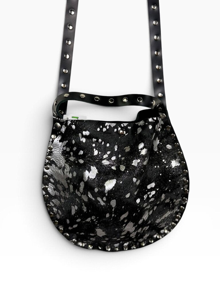 REBELLION ACID WASH COW LEATHER CROSSBODY