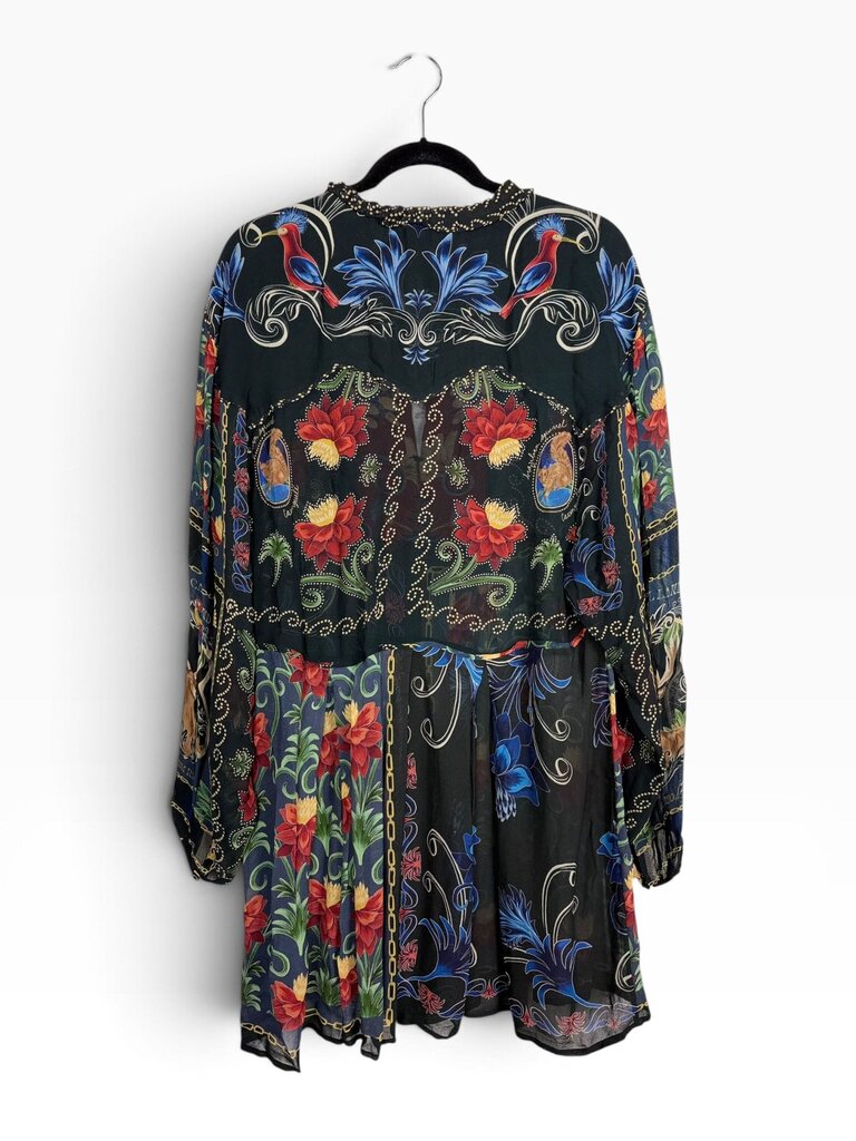 FARM FLORAL SHEER DRESS