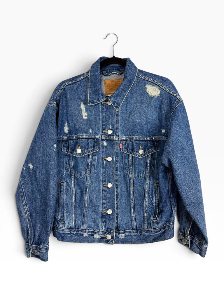 LEVI'S DISTRESSED DENIM JACKET