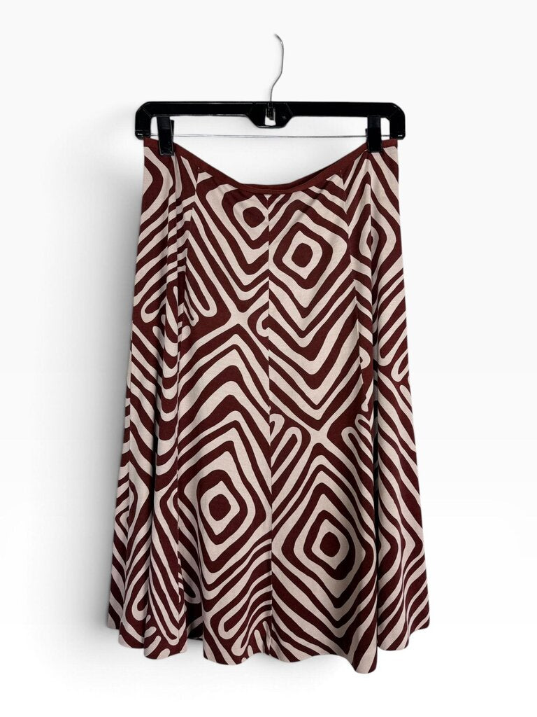 DIANE VON FURSTENBURG GEO PRINT MIDI SKIRT