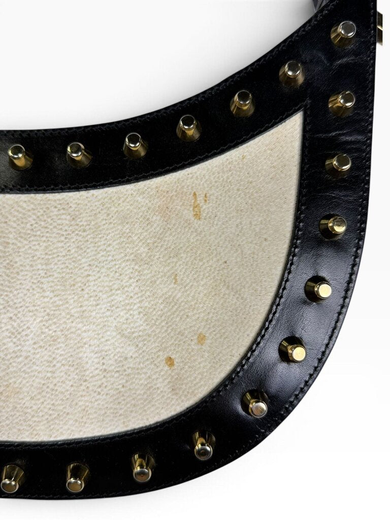 AUTHENTIC FENDI LEATHER STUDDED BAG