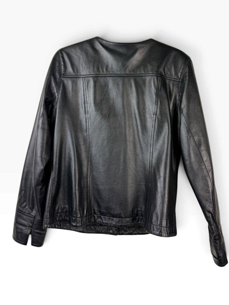 IE PETITE LEATHER JACKET