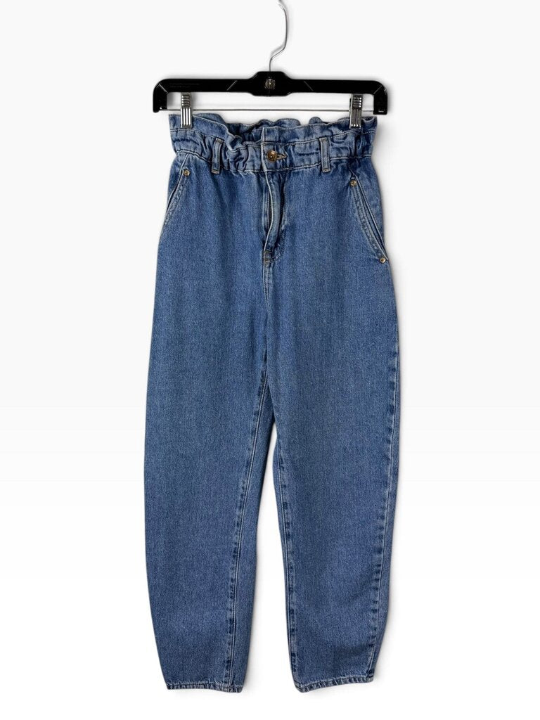 ZARA PAPERBAG WAIST JEANS