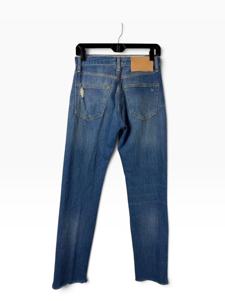 RAG & BONE PATCHWORK STRAIGHT LEG JEANS