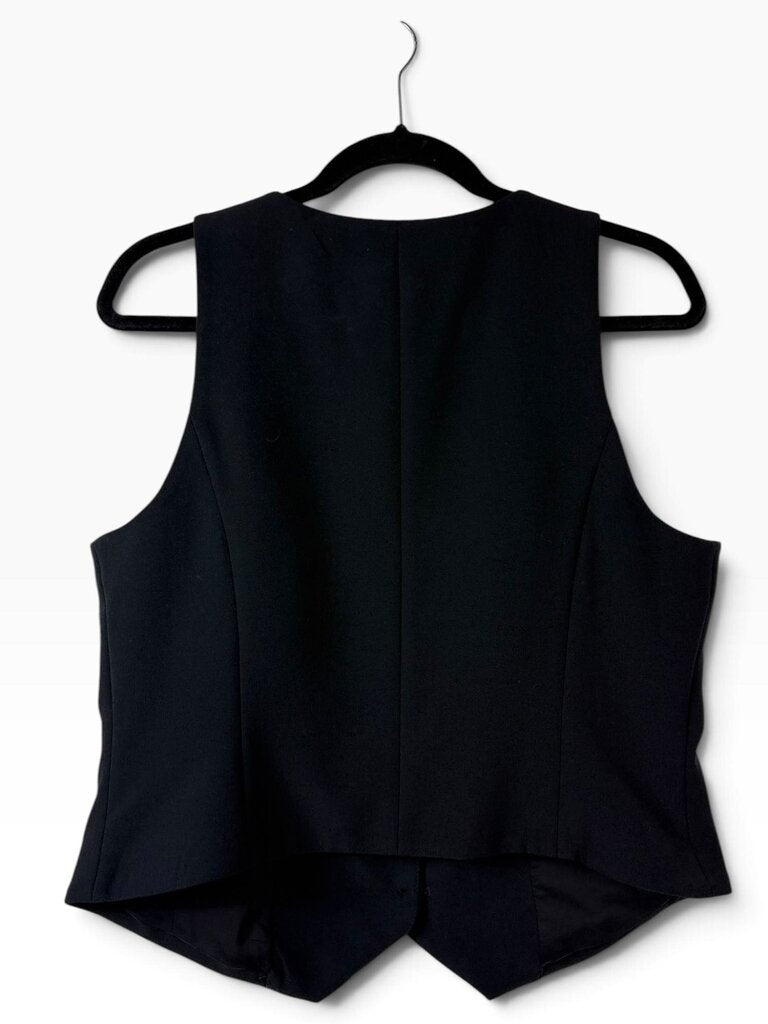 EXPRESS VEST WITH GOLD BUCKLE ACCENT