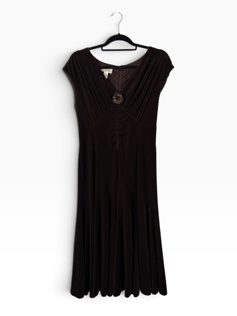 TALBOT'S VELVET MIDI DRESS