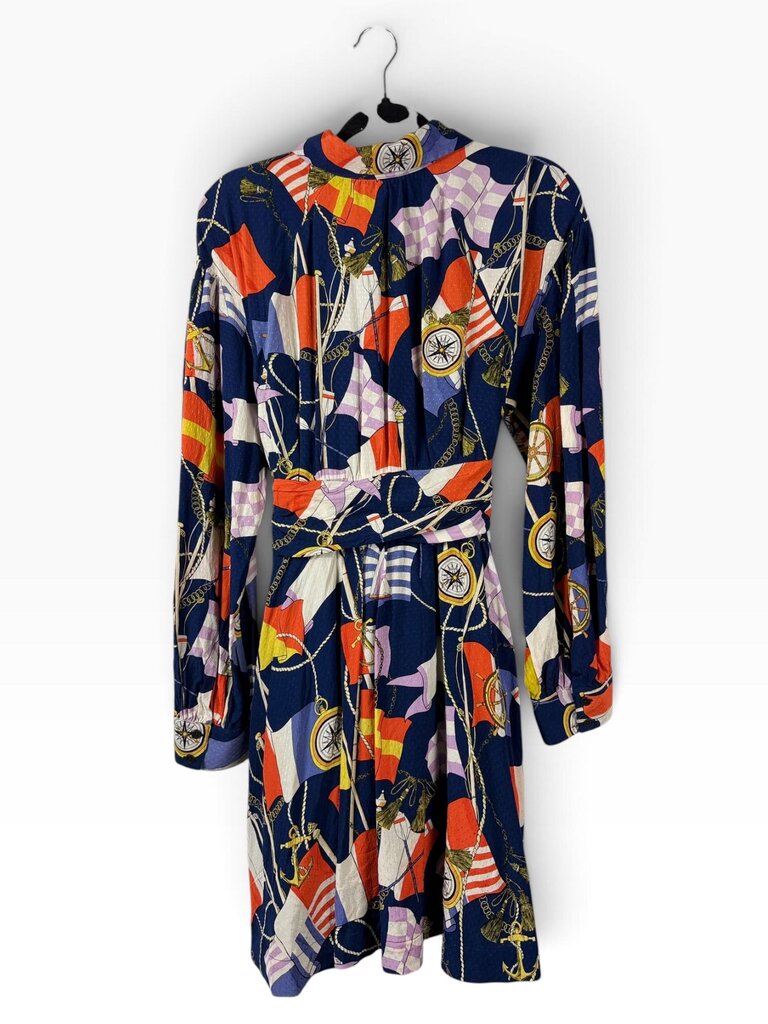 ANTHROPOLOGIE COMPASS PRINT SHIRT DRESS