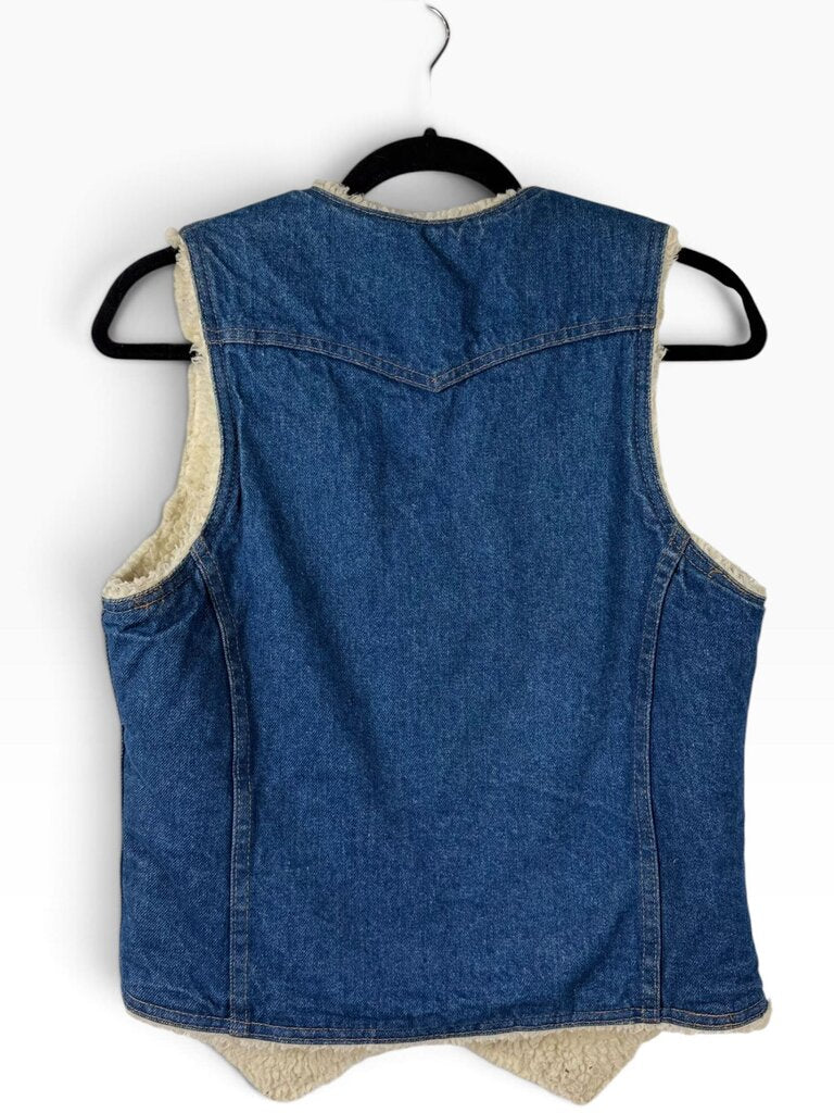 LEVI'S SHERPA LINED DENIM VEST