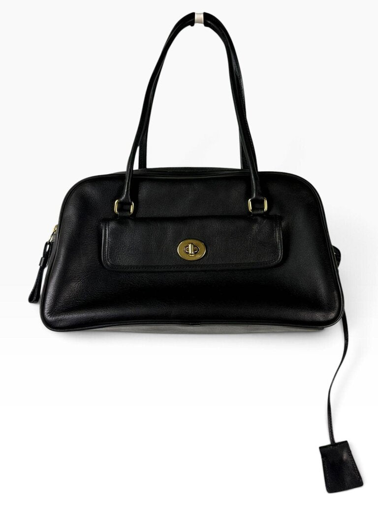 COACH PENELOPE TURN LOCK LEATHER SATCHEL