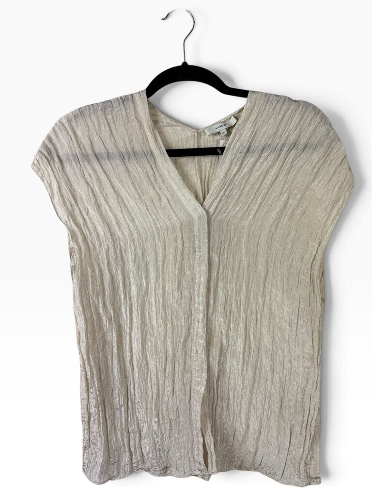 VINCE CRINKLE BLOUSE