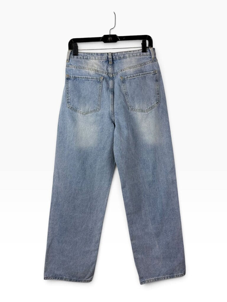 CALI 1850 DISTRESSED FLORAL JEANS