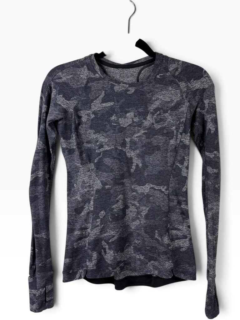 LULULEMON CAMO PRINT ATHLETIC TOP