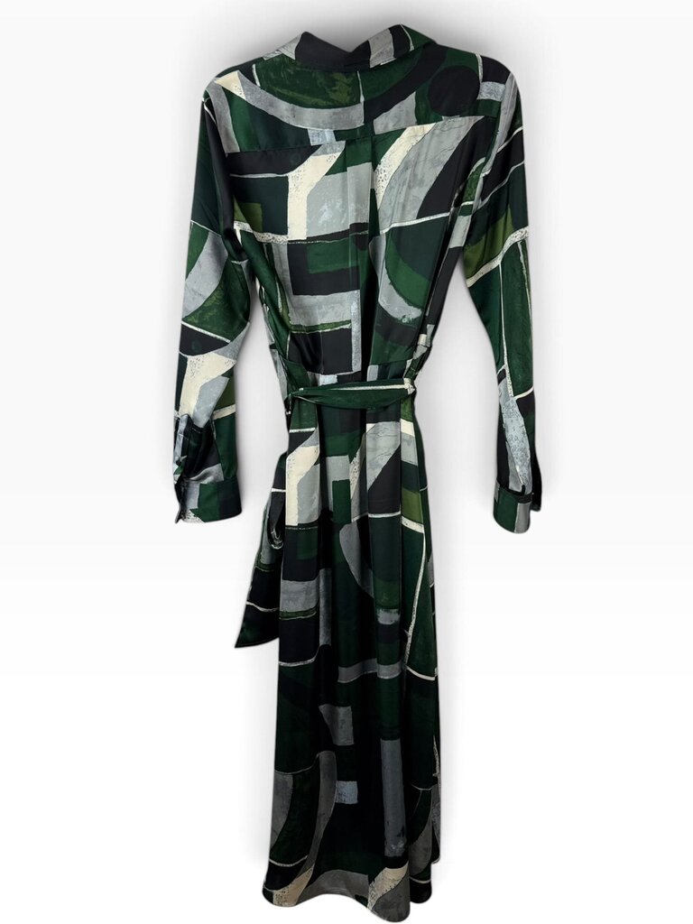 LAUREN RALPH LAUREN COLORBLOCK WRAP DRESS