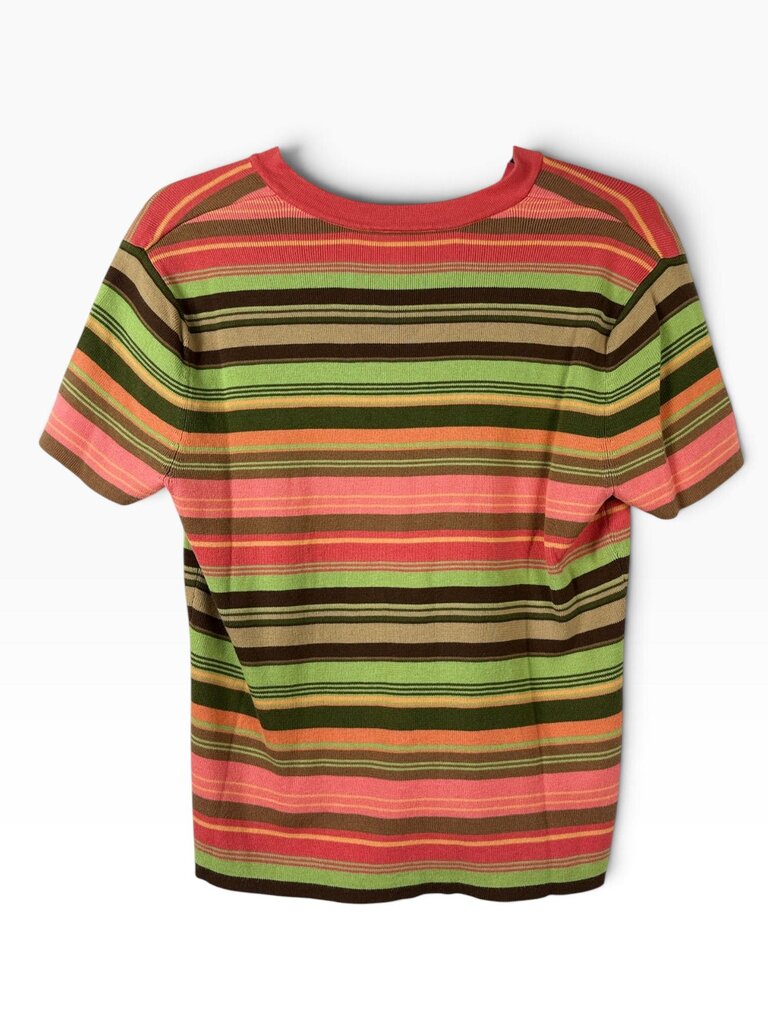 TALBOTS COTTON STRIPED TEE SHIRT