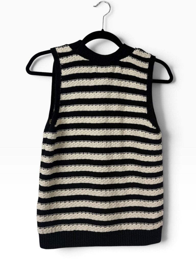 MAEVE STRIPED KNIT VEST