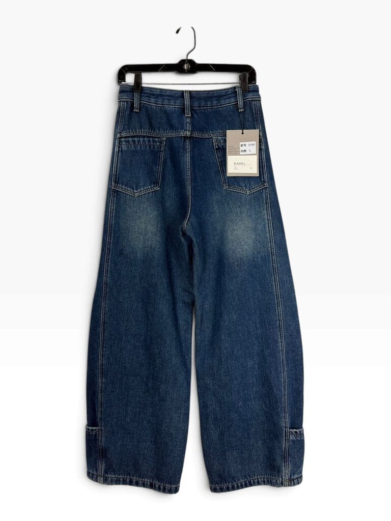 EASEL HIGH RISE BARREL LEG JEANS