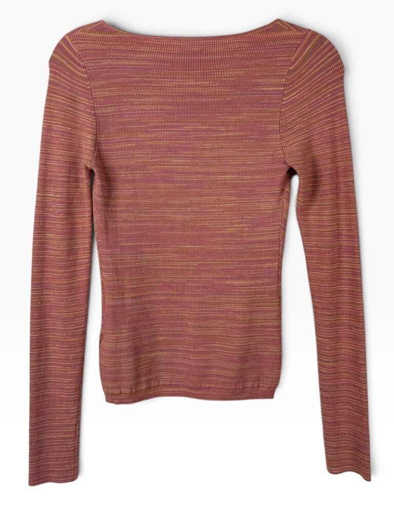 WILFRED STRIPED FITTED TOP