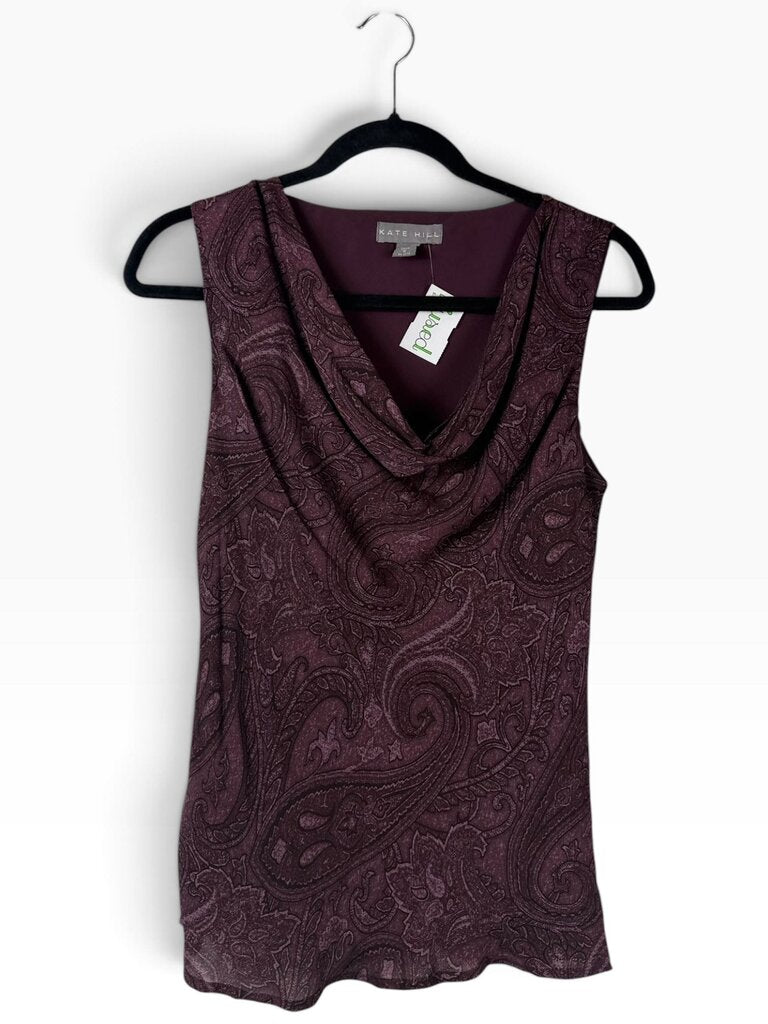 KATE HILL PAISLEY SILK TOP