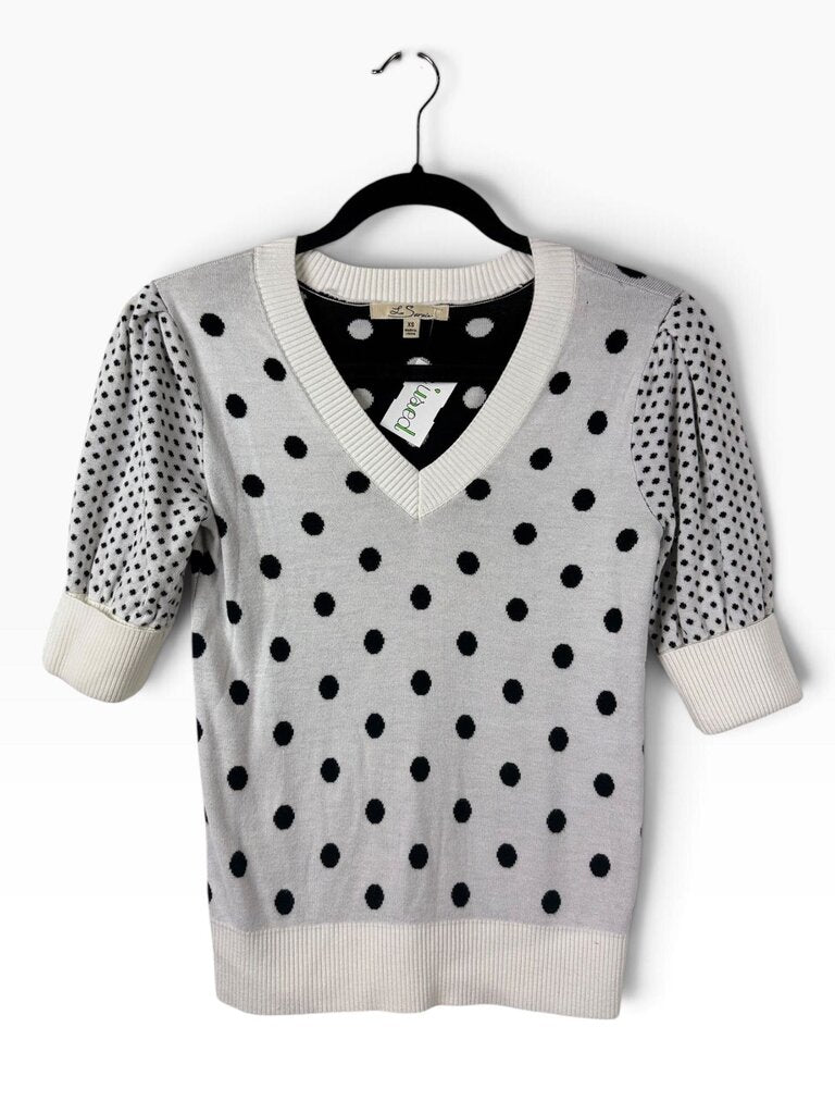 LES SEREIN POLKA DOT SWEATER