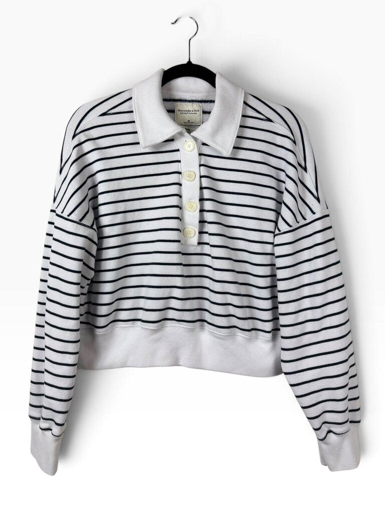 ABERCROMBIE AND FITCH STRIPED PULLOVER SWEATER