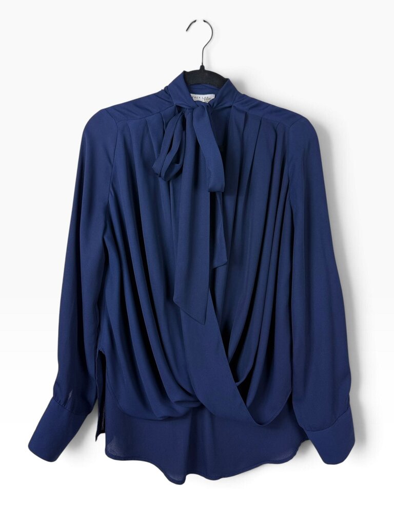 DEREK LAM PUSSY BOW TWIST BLOUSE