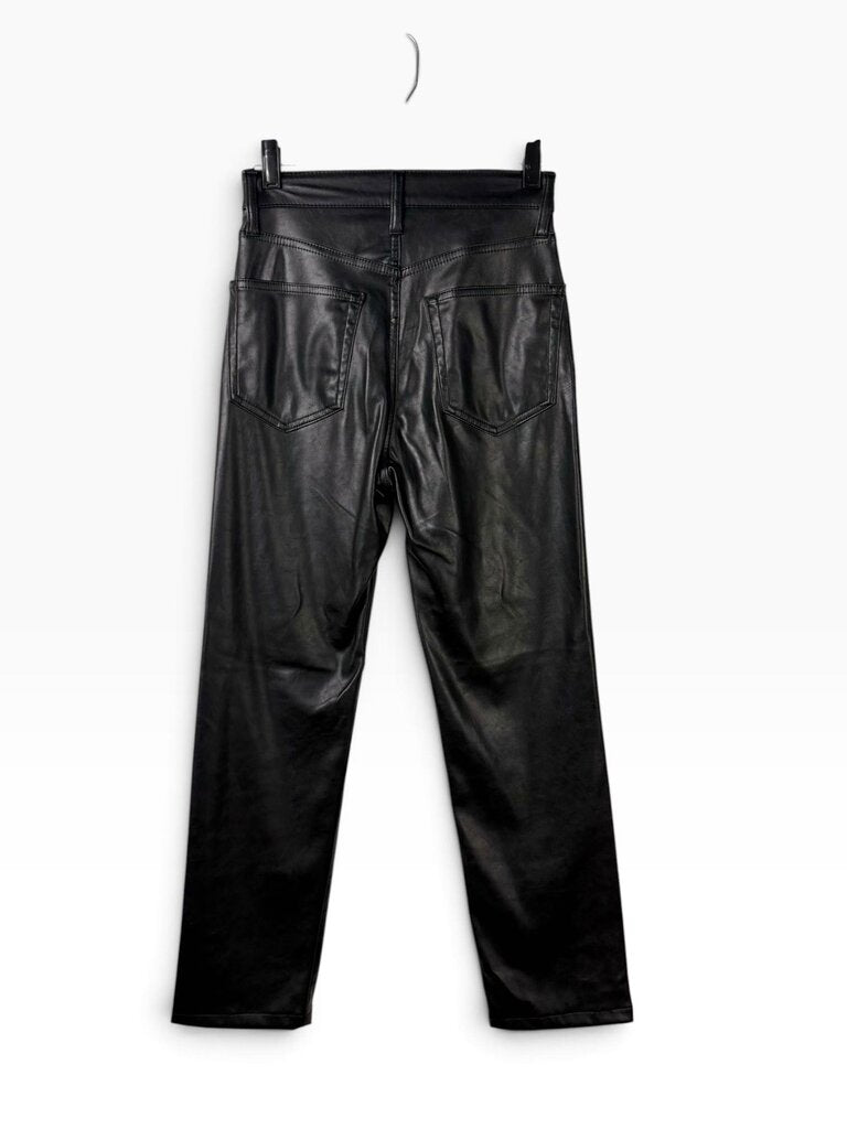 GAP CHEEKY STRAIGHT SKY HIGH FAUX LEATHER PANTS