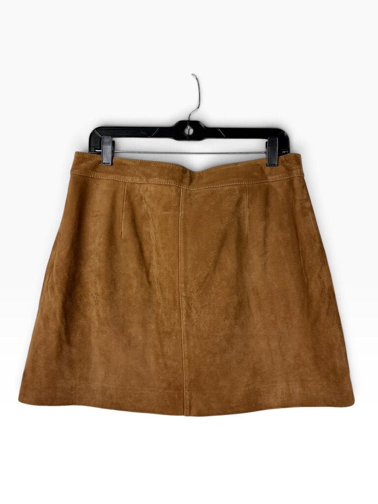 ALLSAINTS SUEDE FULL ZIP MINI SKIRT
