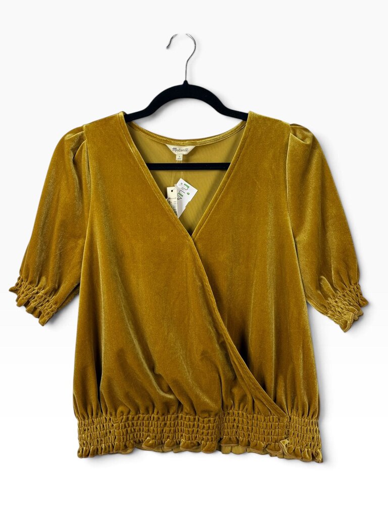 MADEWELL VELVET BLOUSE