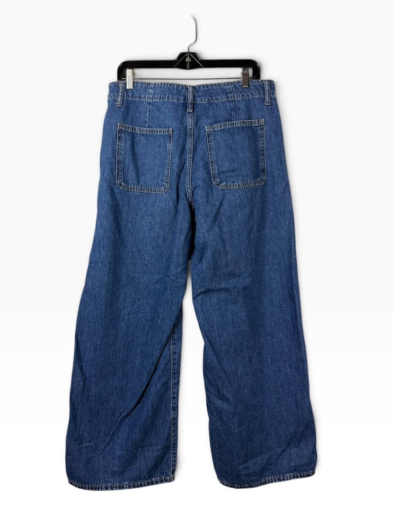 OLD NAVY HIGH RISE WIDE LEG BAGGY JEANS