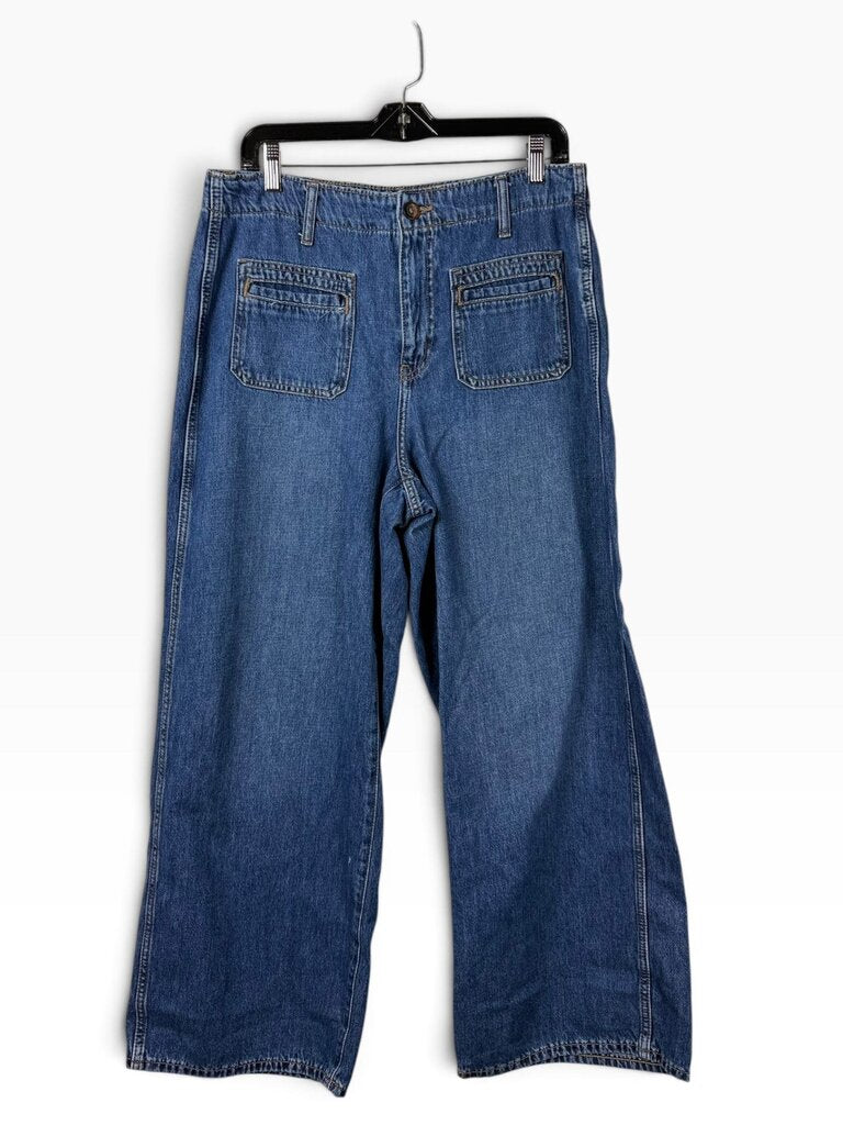 OLD NAVY HIGH RISE WIDE LEG BAGGY JEANS