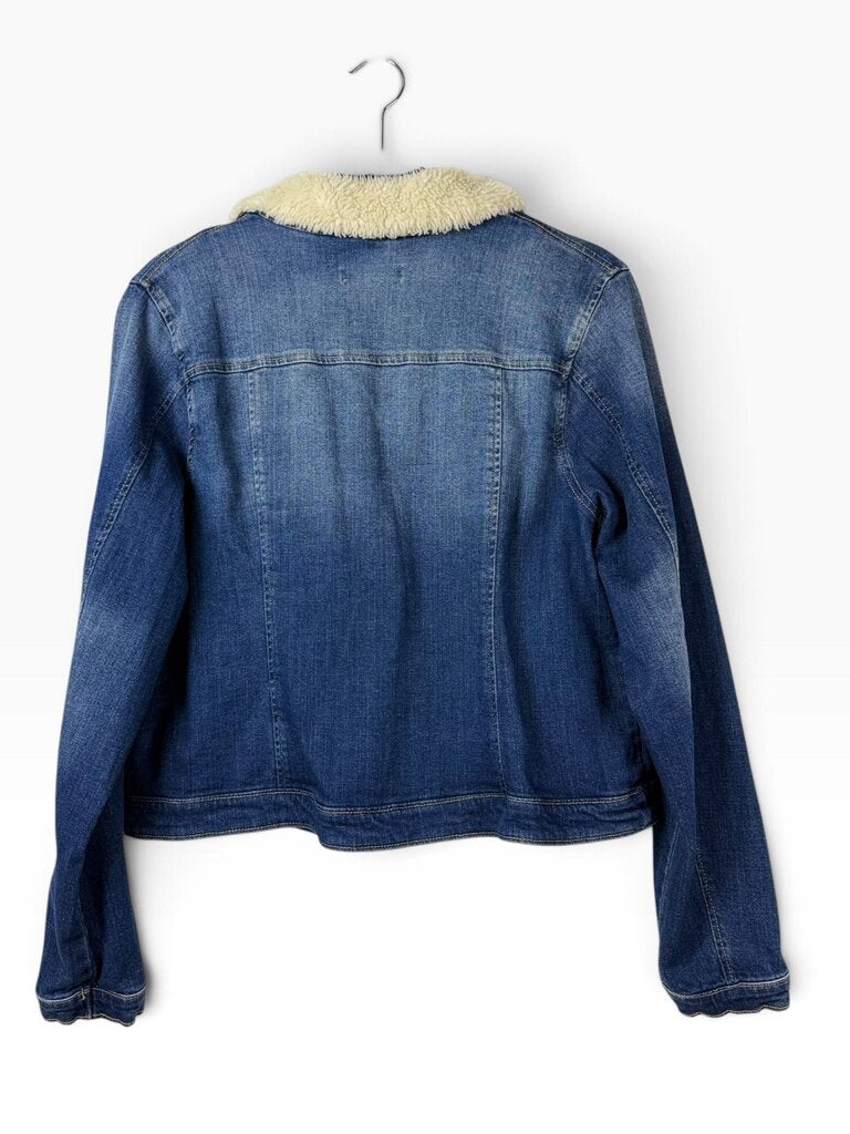 MOSSIMO SUPPLY CO. SHEARLING DENIM JACKET
