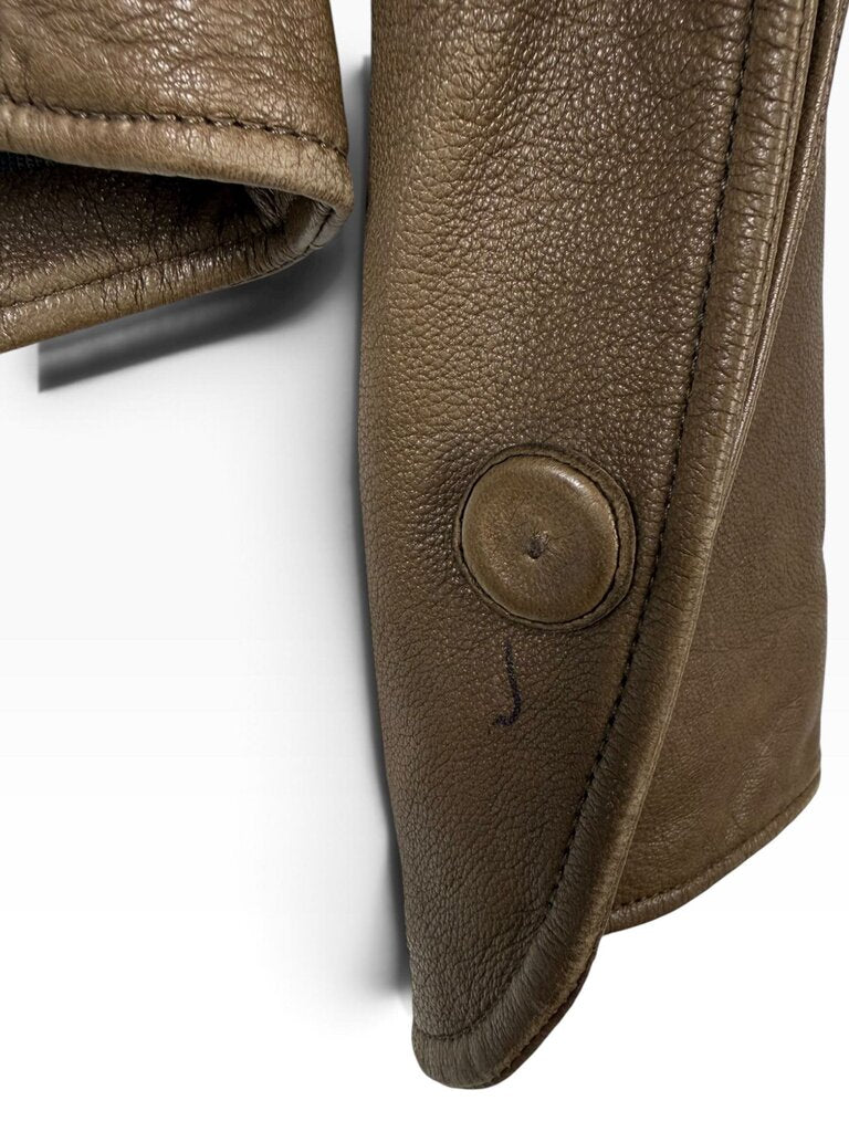 MACKAGE LAMB LEATHER PLEATED JACKET