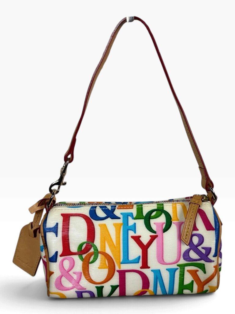 DOONEY & BURKE RAINBOW MONOGRAM SHOULDER BAG