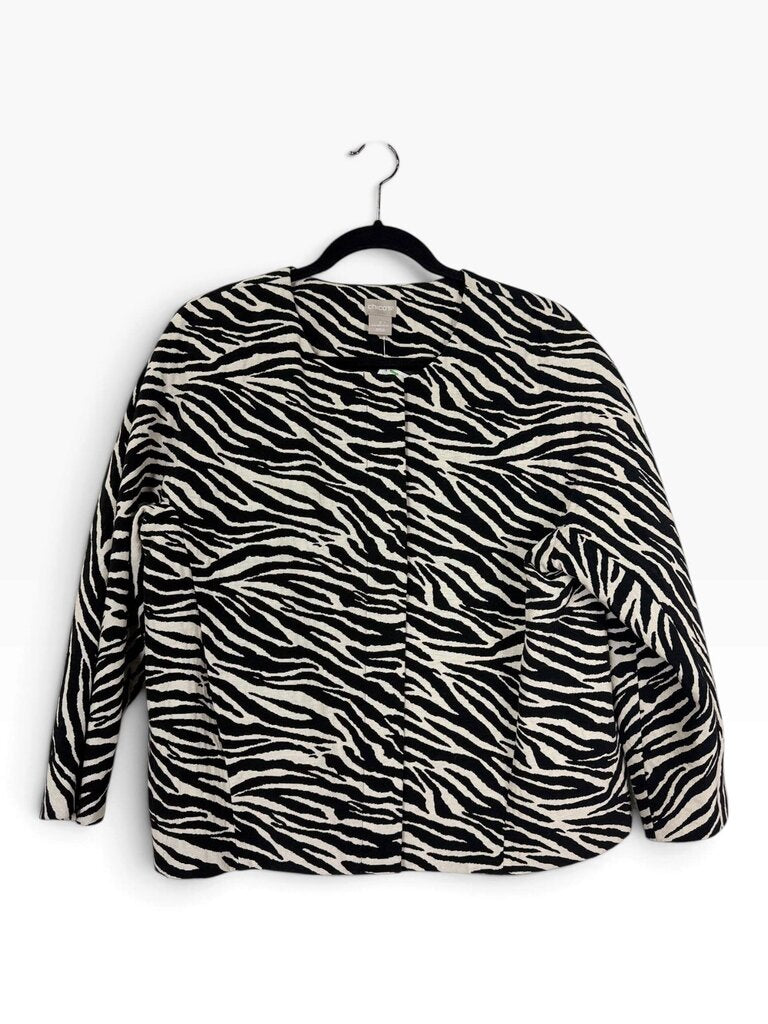 CHICO'S ZEBRA PRINT JACKET