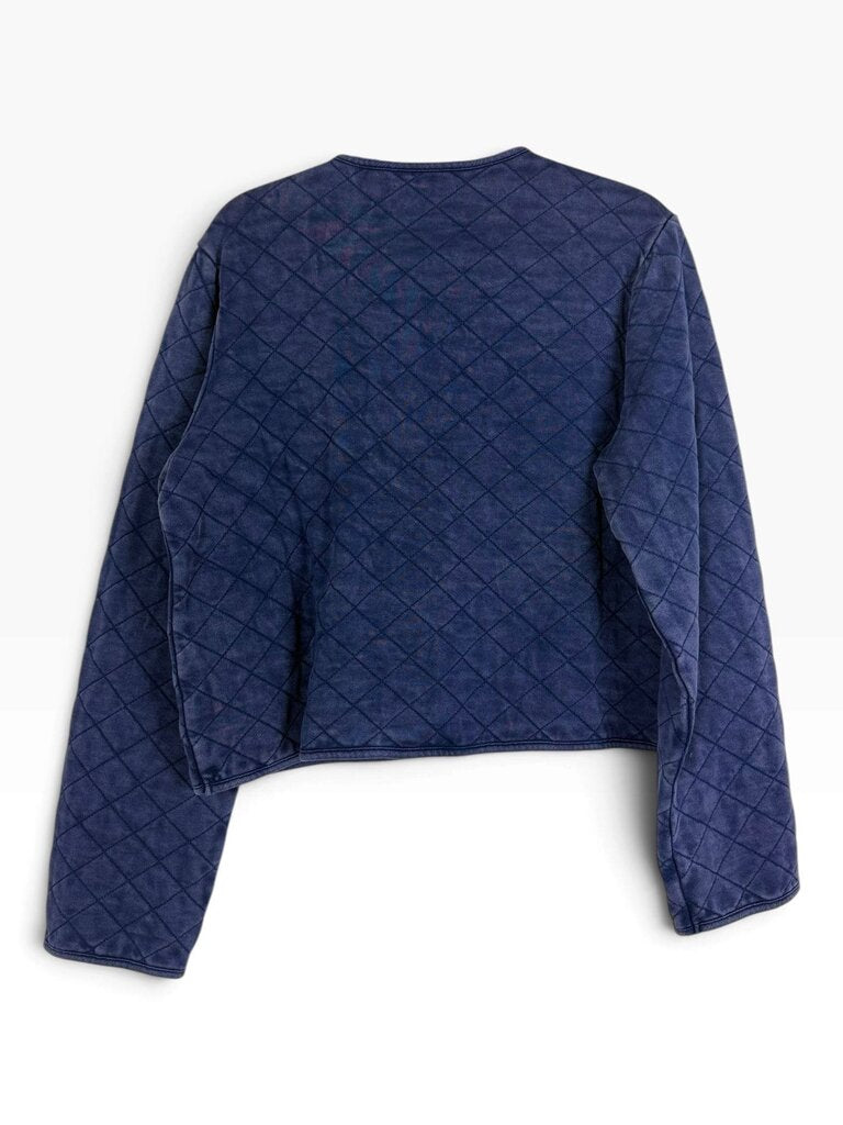 BANANA REPUBLIC QUILTED HEATHERED JACKET