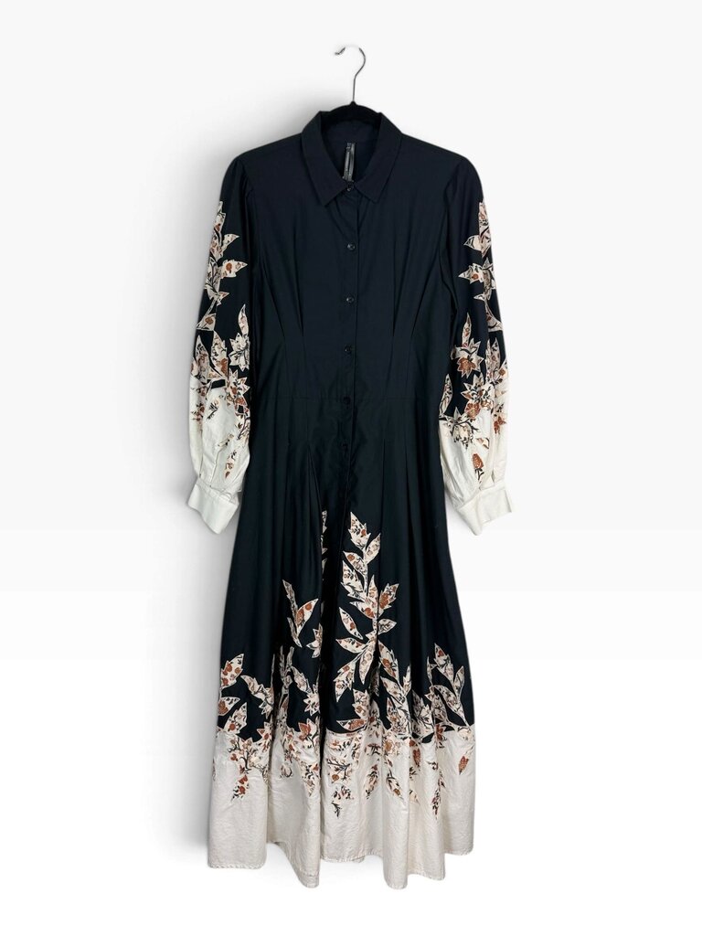 ANTHROPOLOGIE FLORAL PATCHWORK SHIRT DRESS