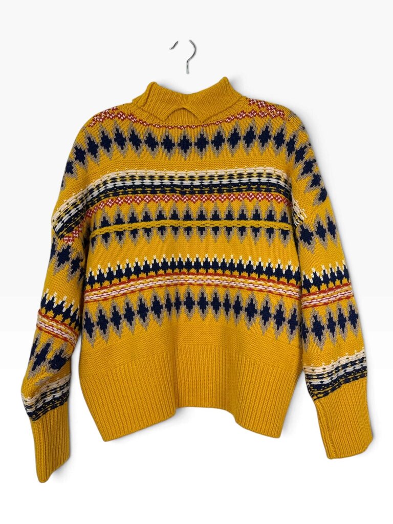 RAG & BONE WOVEN MULTI COLOR KNIT SWEATER