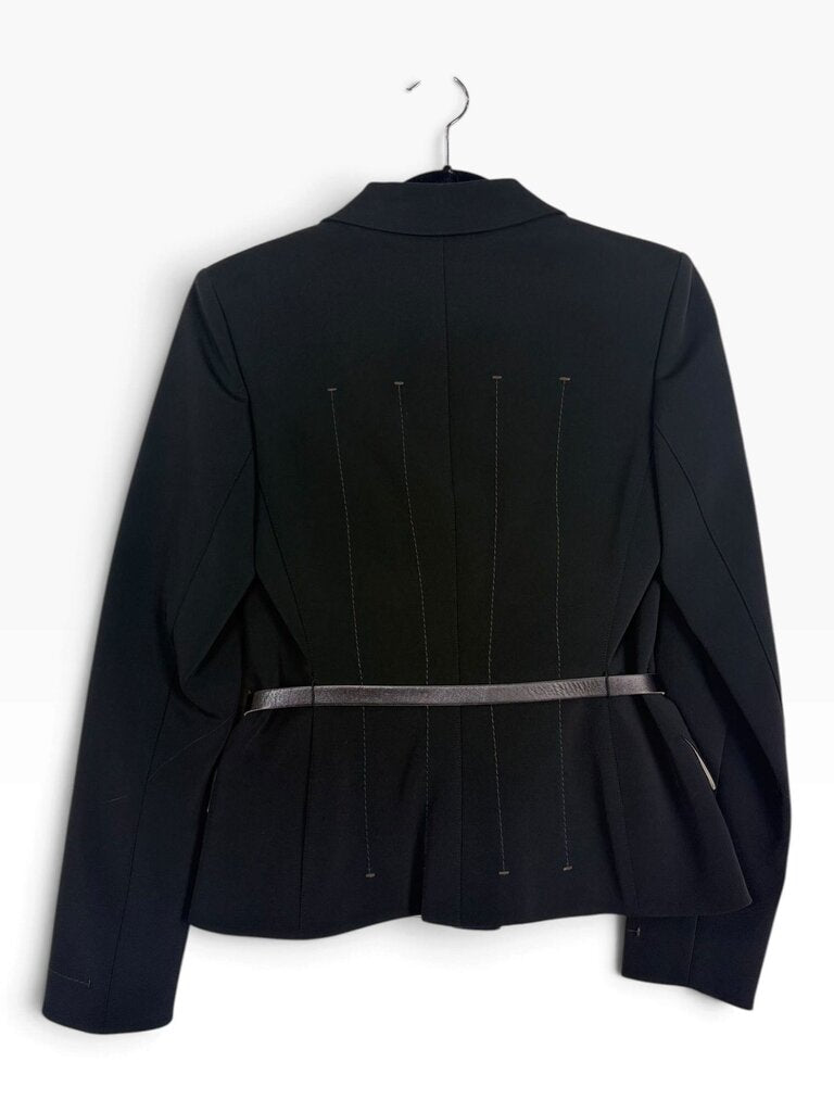 PRADA LINED BLAZER WITH LEATHER BELT